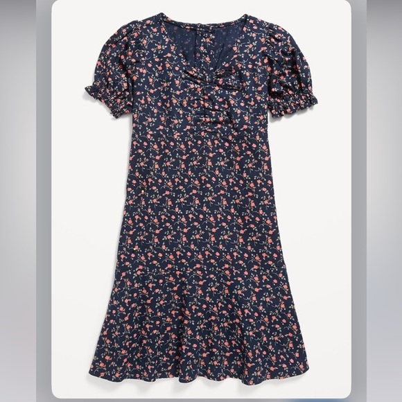 Old Navy Other - Old Navy Navy Dress with Pink Floral Print